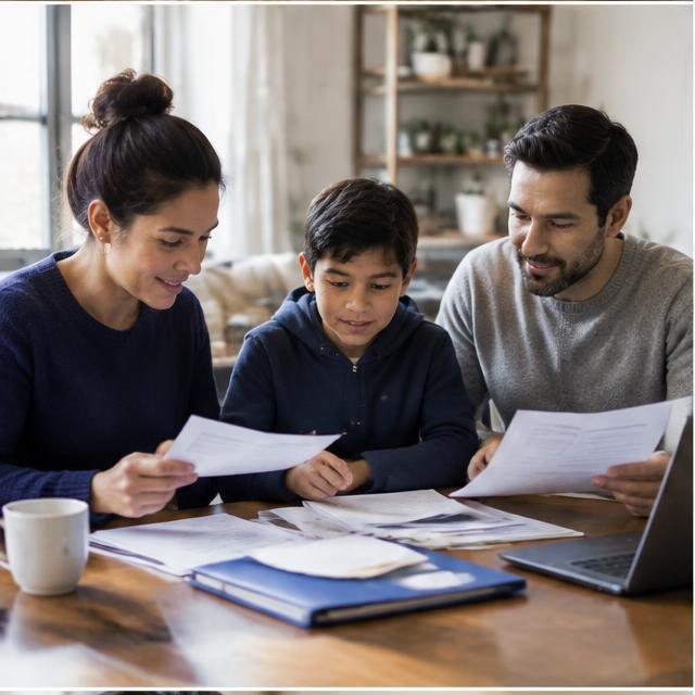Family and financial planning imagery