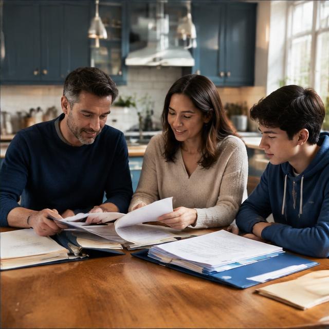 Family and financial planning imagery